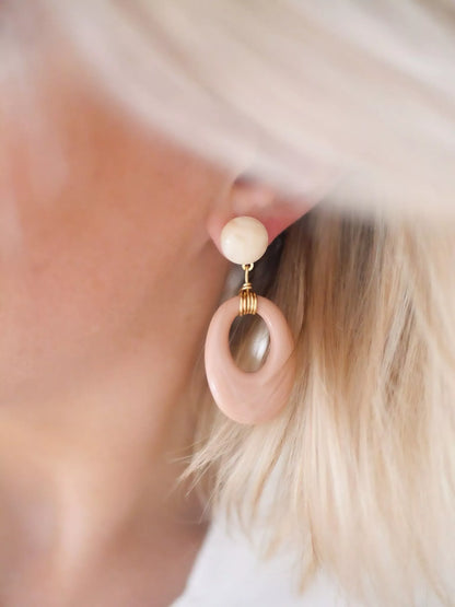 PENDIENTES OVALADOS OLA - Sister Birkin 