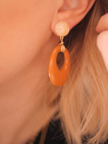 PENDIENTES OVALADOS OLA - Sister Birkin 
