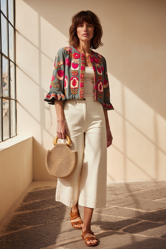 CHAQUETA PUSHKAR GREEN MUSK