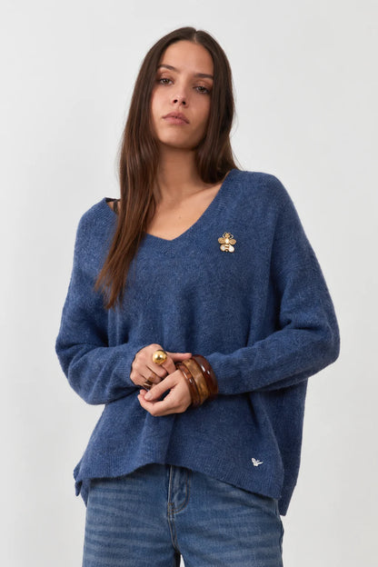 JERSEY LAM BLUE DENIM