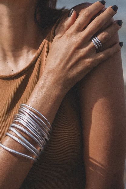 BRAZALETE FINO KUMLAI SILVER - Sister Birkin 
