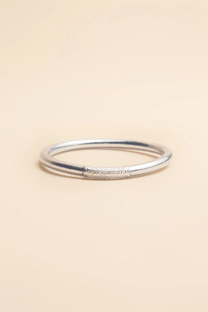 BRAZALETE GRUESO MANTRA KUMLAI SILVER - Sister Birkin 