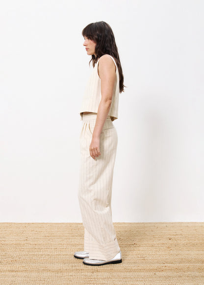 CHALECO ERSILIA STRIPES CREME