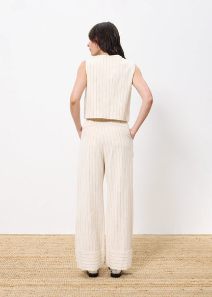 CHALECO ERSILIA STRIPES CREME