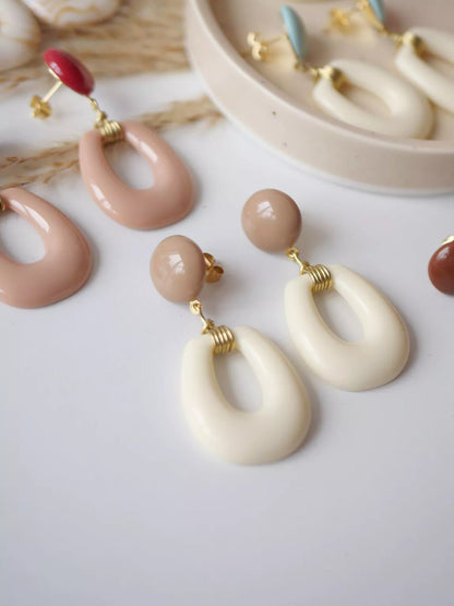 PENDIENTES OVALADOS TALIA - Sister Birkin 