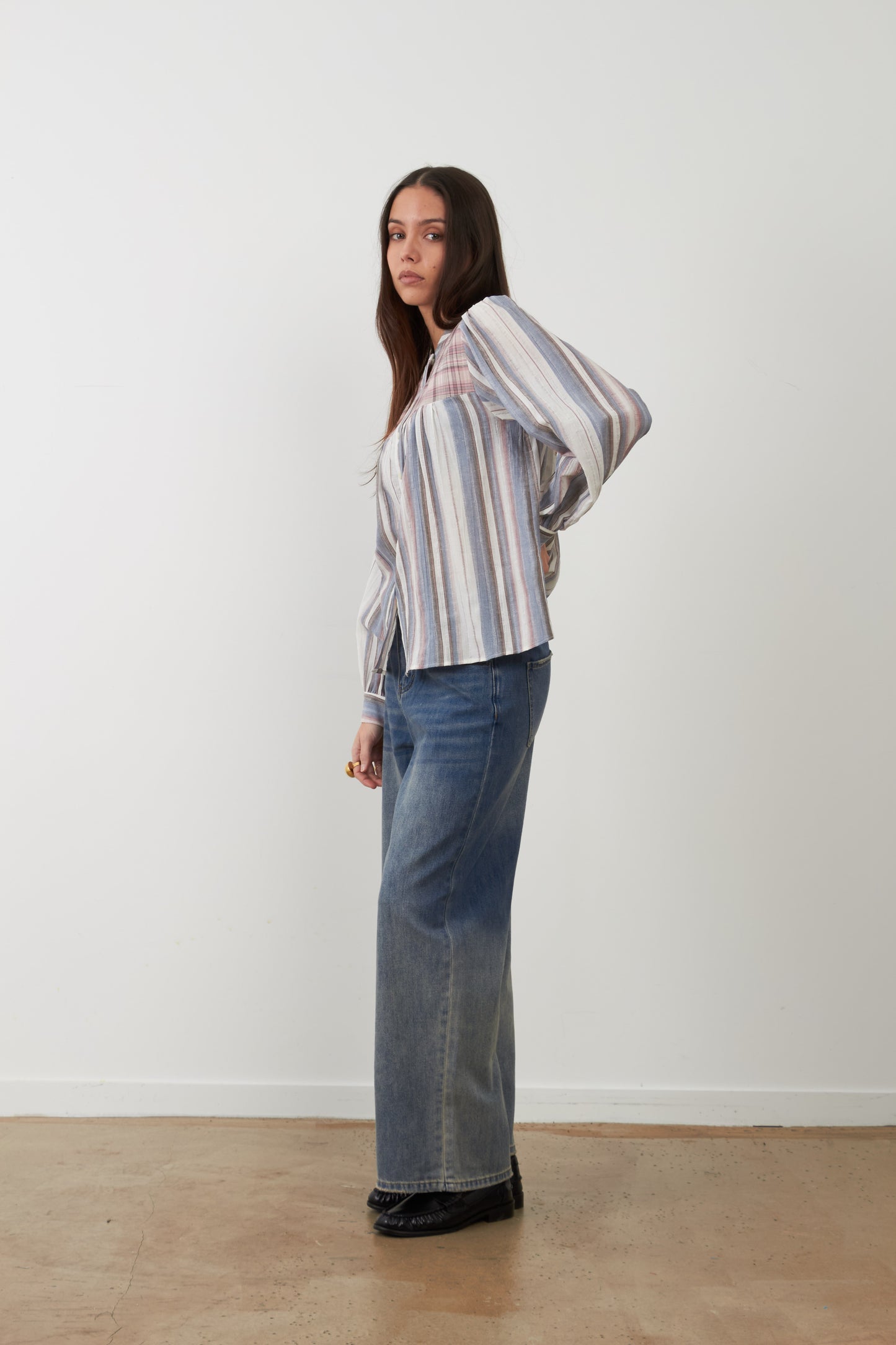 BLUSA NOLAN RAYURES BLEU