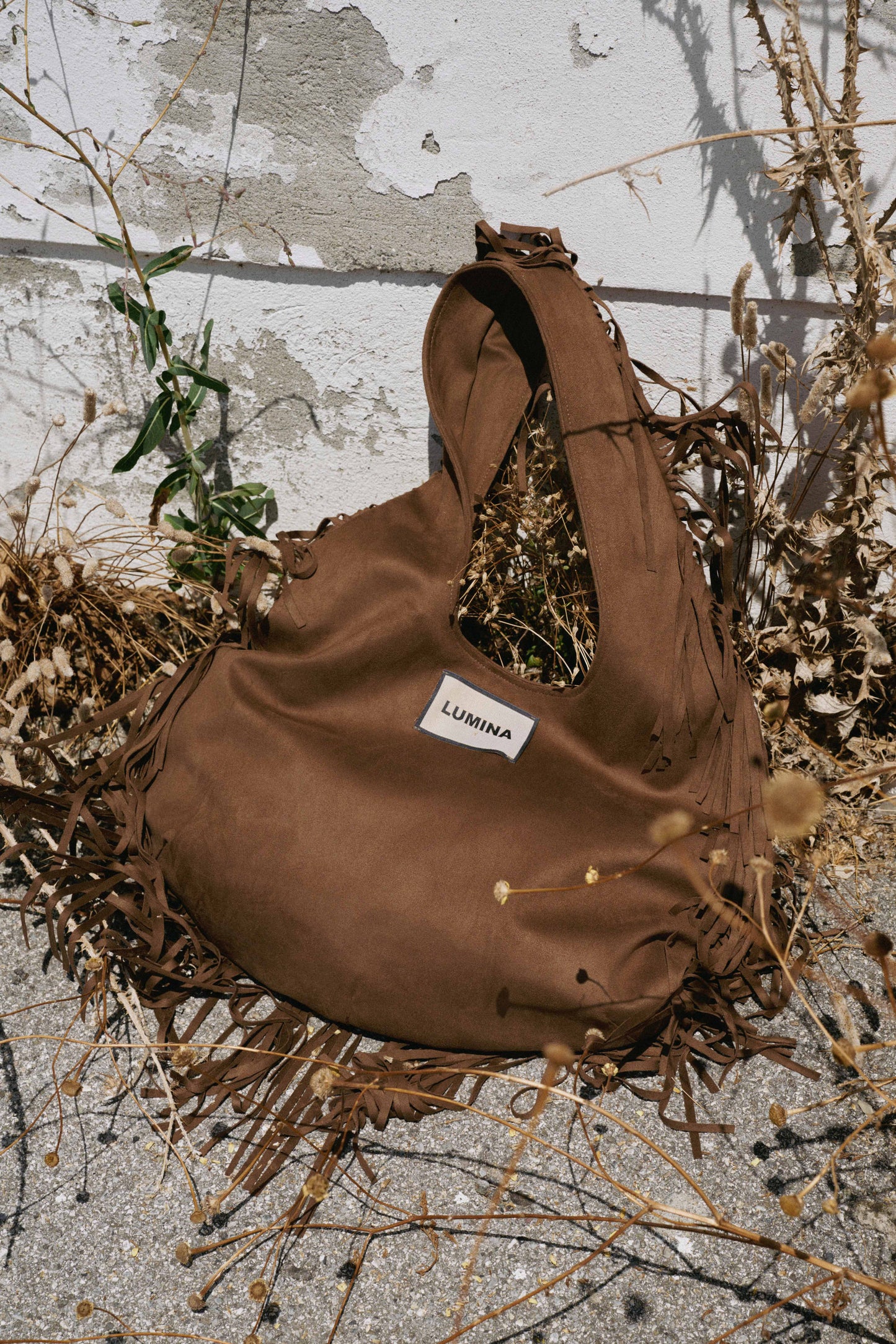 BOLSO MEDIA LUNA LAKOTA CAMEL
