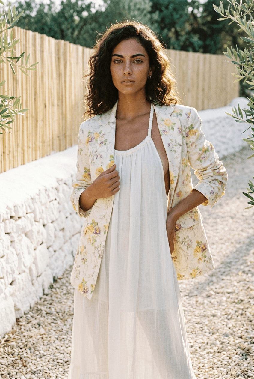 BLAZER FLORAL IRIS - Sister Birkin