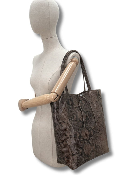 BOLSO TOTE SASHA  DARK TAUPE