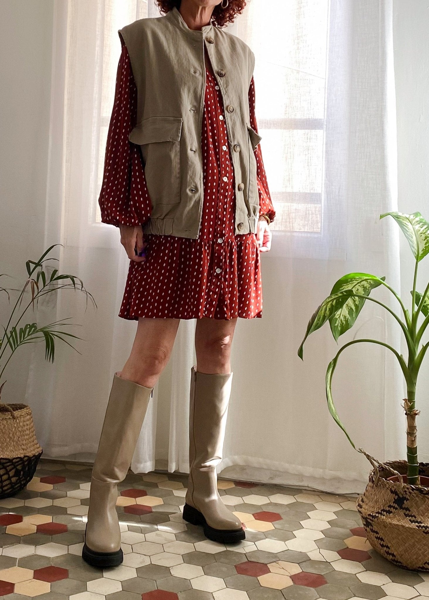 BOTAS DANIELA TAUPE - Sister Birkin