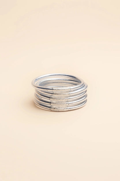 BRAZALETE GRUESO MANTRA KUMLAI SILVER - Sister Birkin