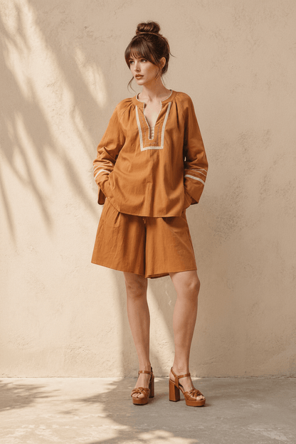 CAMISA PAGET RUST - Sister Birkin