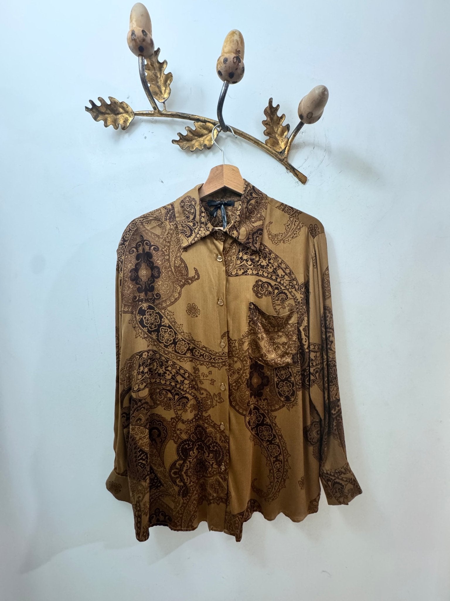 CAMISA PAISLEY CAMEL - Sister Birkin