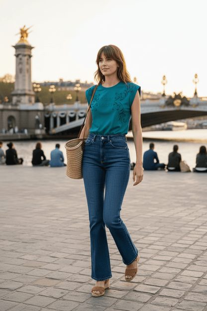 CAMISETA MATTEO TURQUOISE - Sister Birkin
