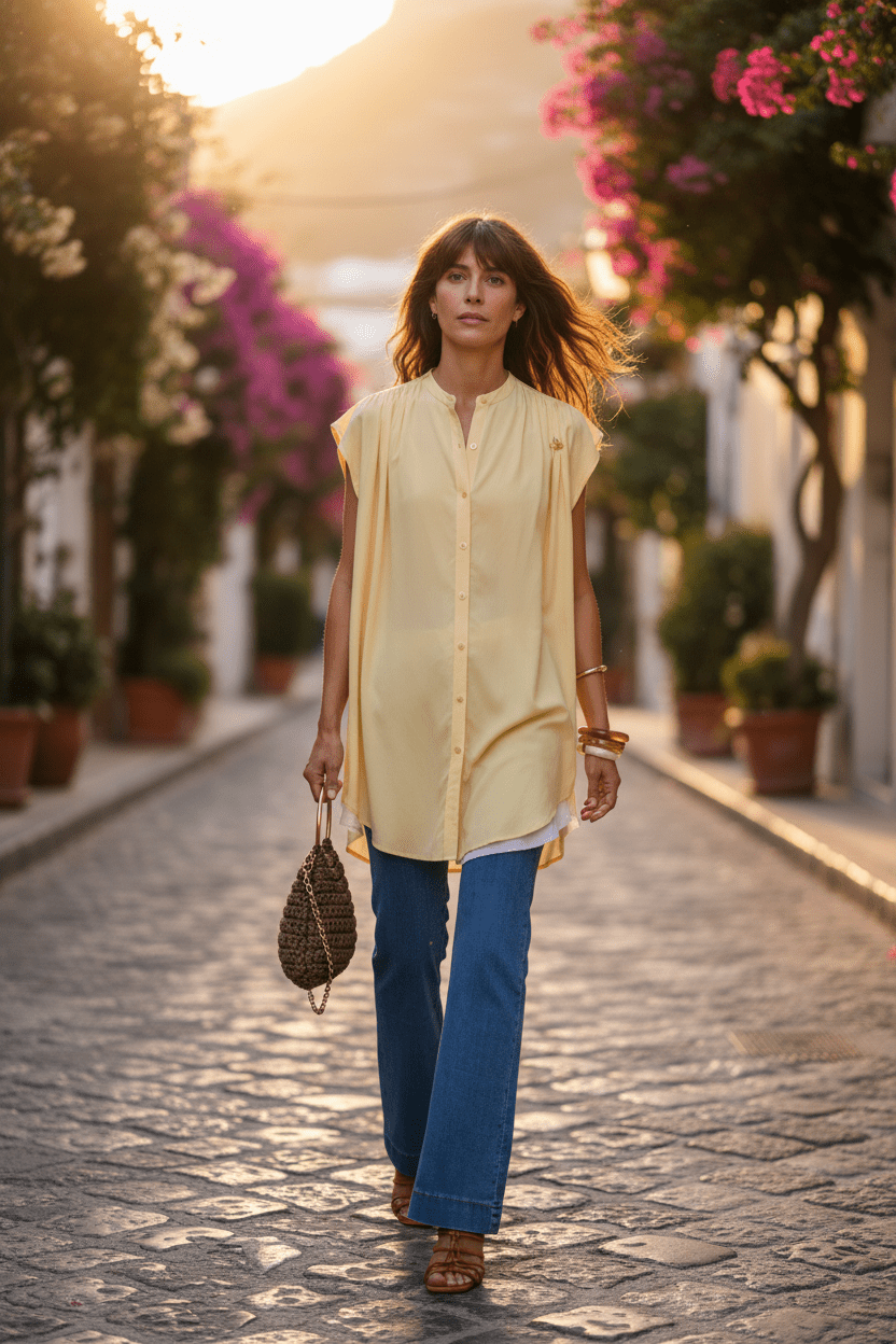 CAMISOLA MIRANDA BEURRE - Sister Birkin