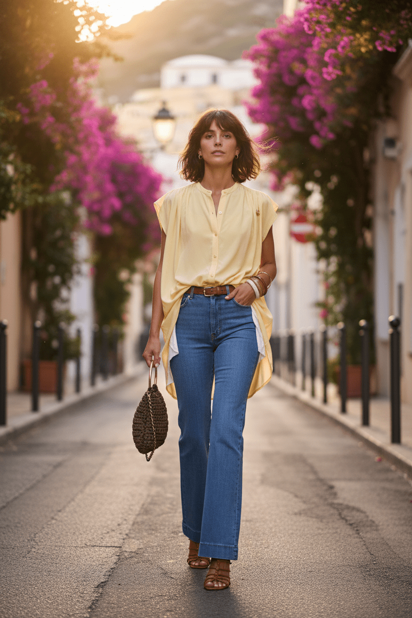 CAMISOLA MIRANDA BEURRE - Sister Birkin