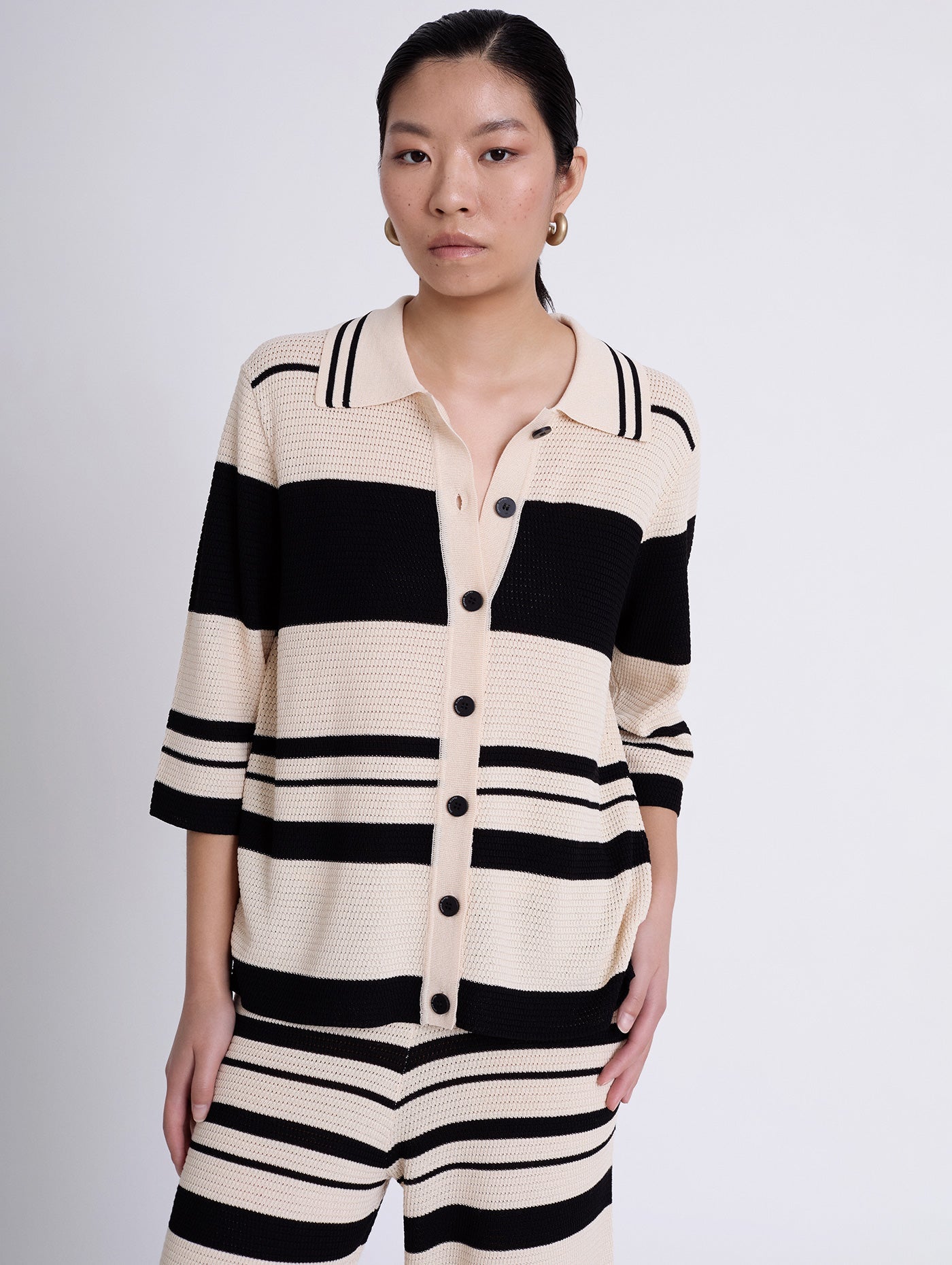 CARDIGAN BICOLOR RUSTY B&W - Sister Birkin