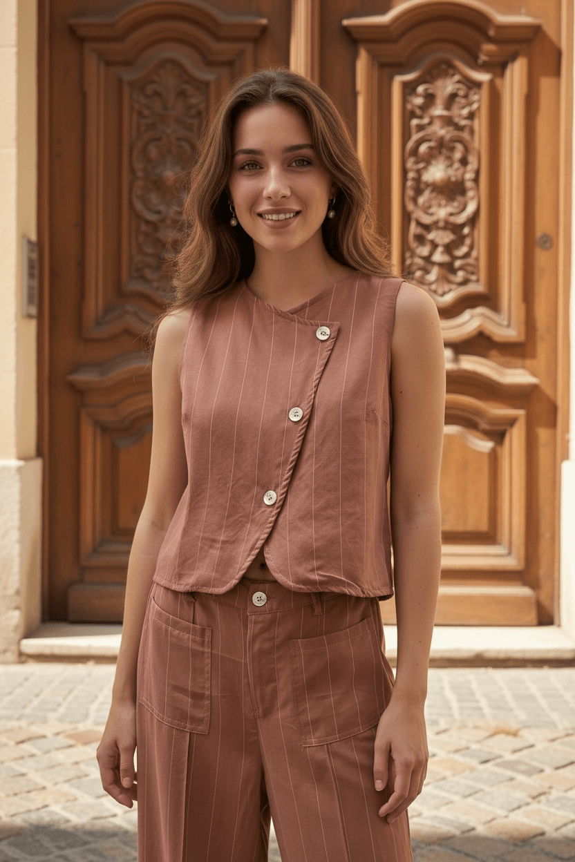 CHALECO SALINA CINNAMON - Sister Birkin