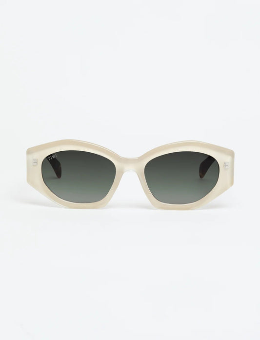 COLETTE SHINY BEIGE RUBBER GREEN TORTOISE - Sister Birkin