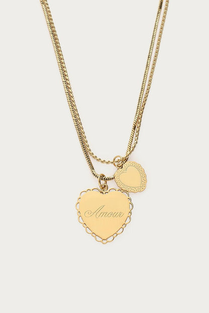COLLAR DOUBLE LOVE GOLD - Sister Birkin
