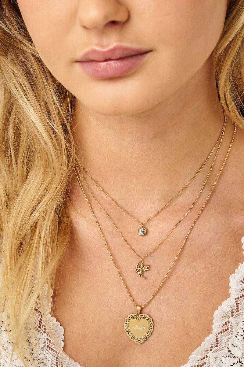 COLLAR DOUBLE LOVE GOLD - Sister Birkin