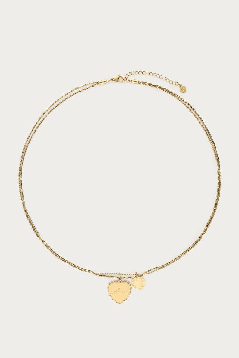 COLLAR DOUBLE LOVE GOLD - Sister Birkin