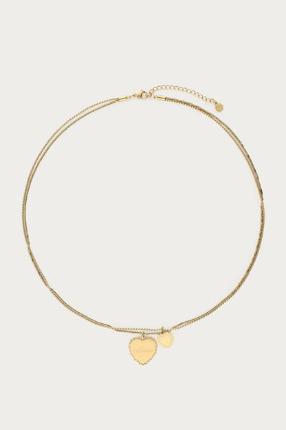 COLLAR DOUBLE LOVE GOLD - Sister Birkin