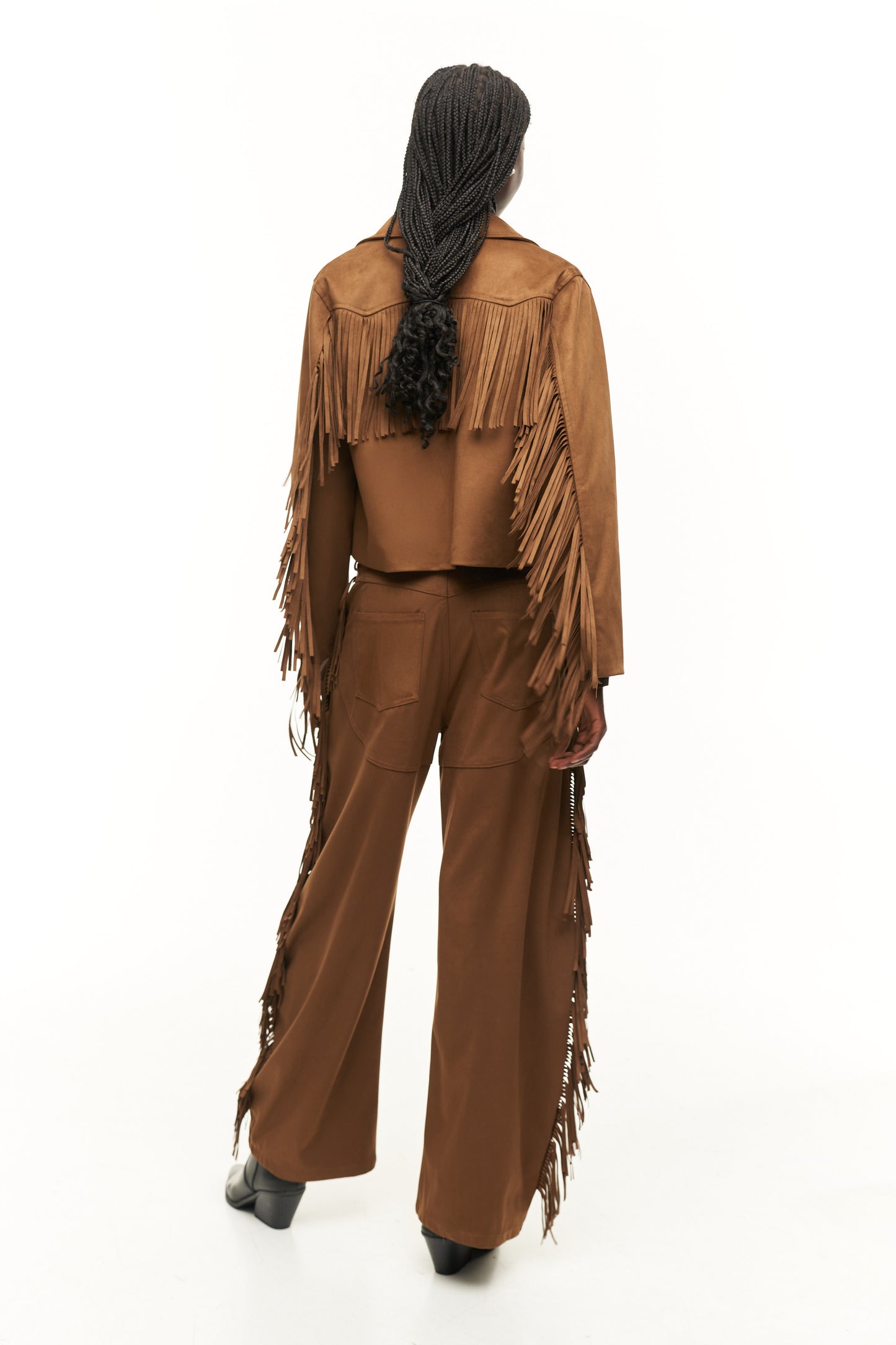 CHAQUETA LAKOTA FRINGED CAMEL