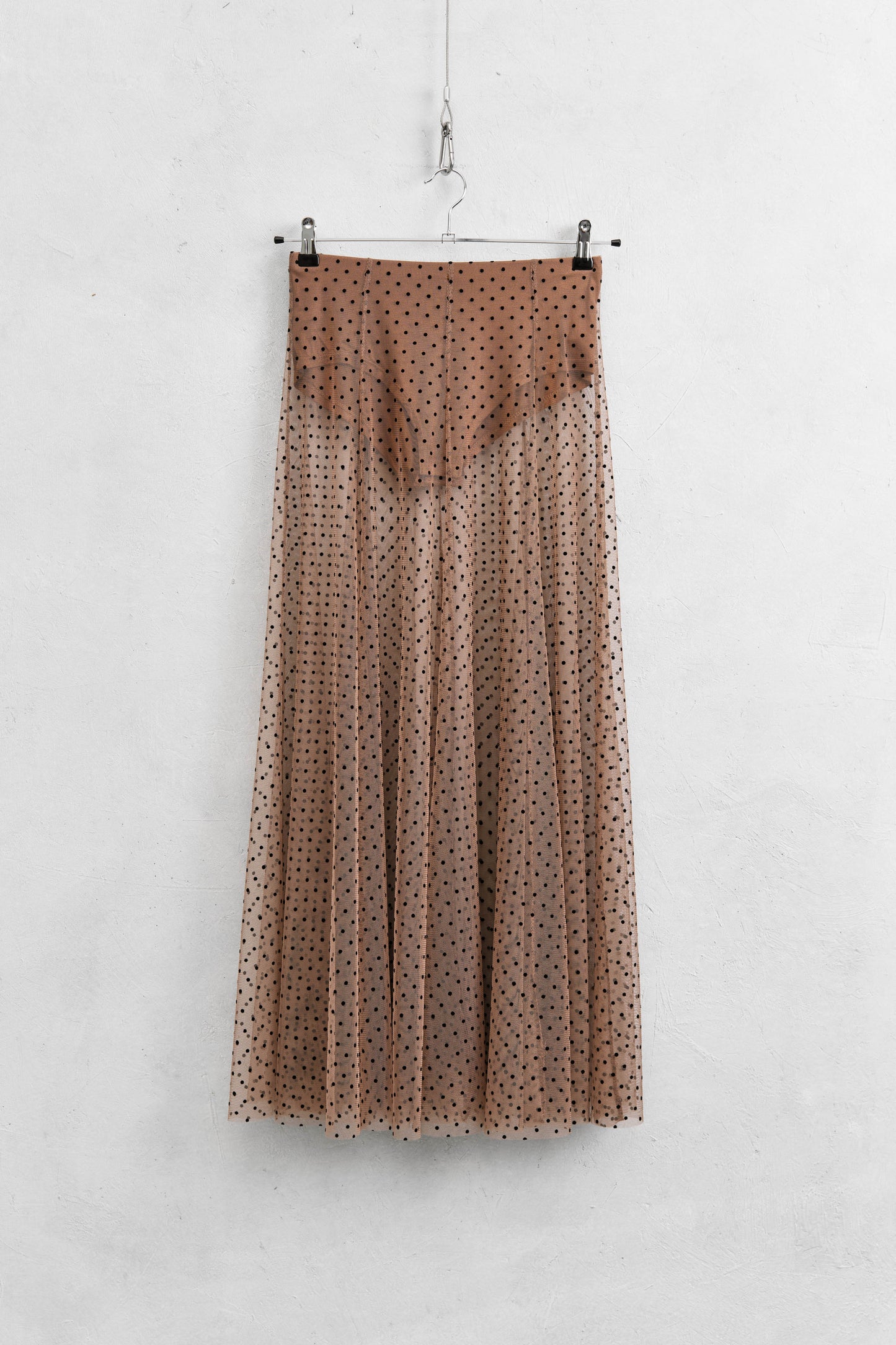 FALDA CARRIE DOTS CAMEL