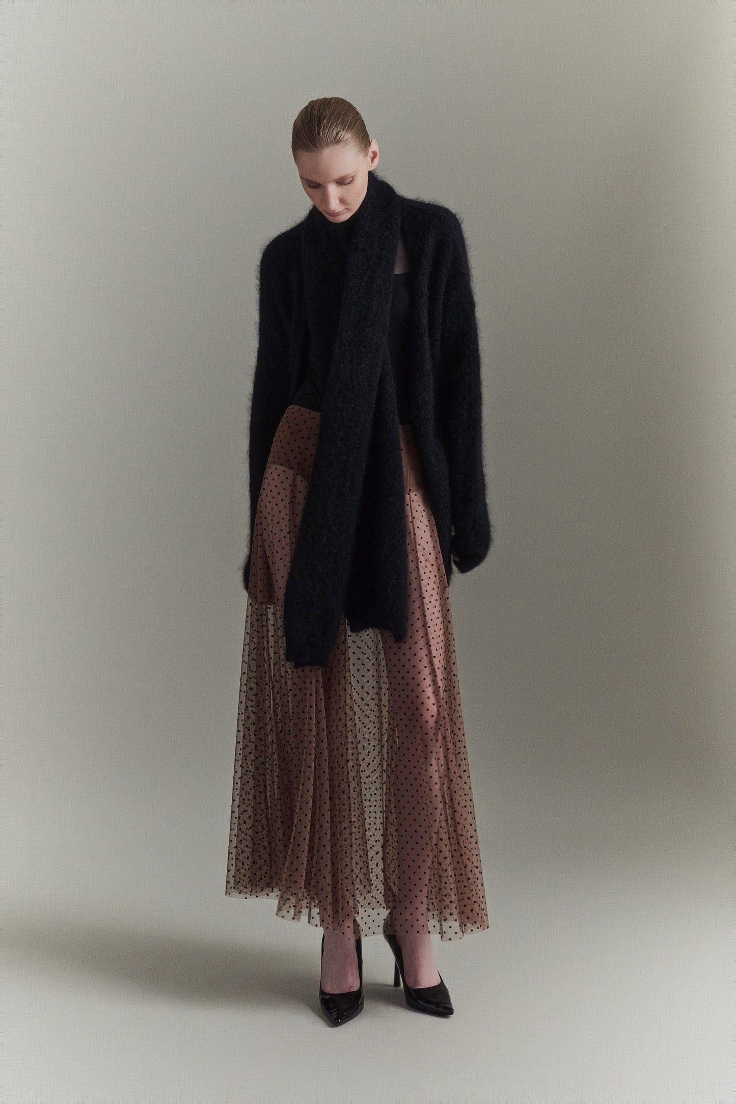 FALDA CARRIE DOTS CAMEL