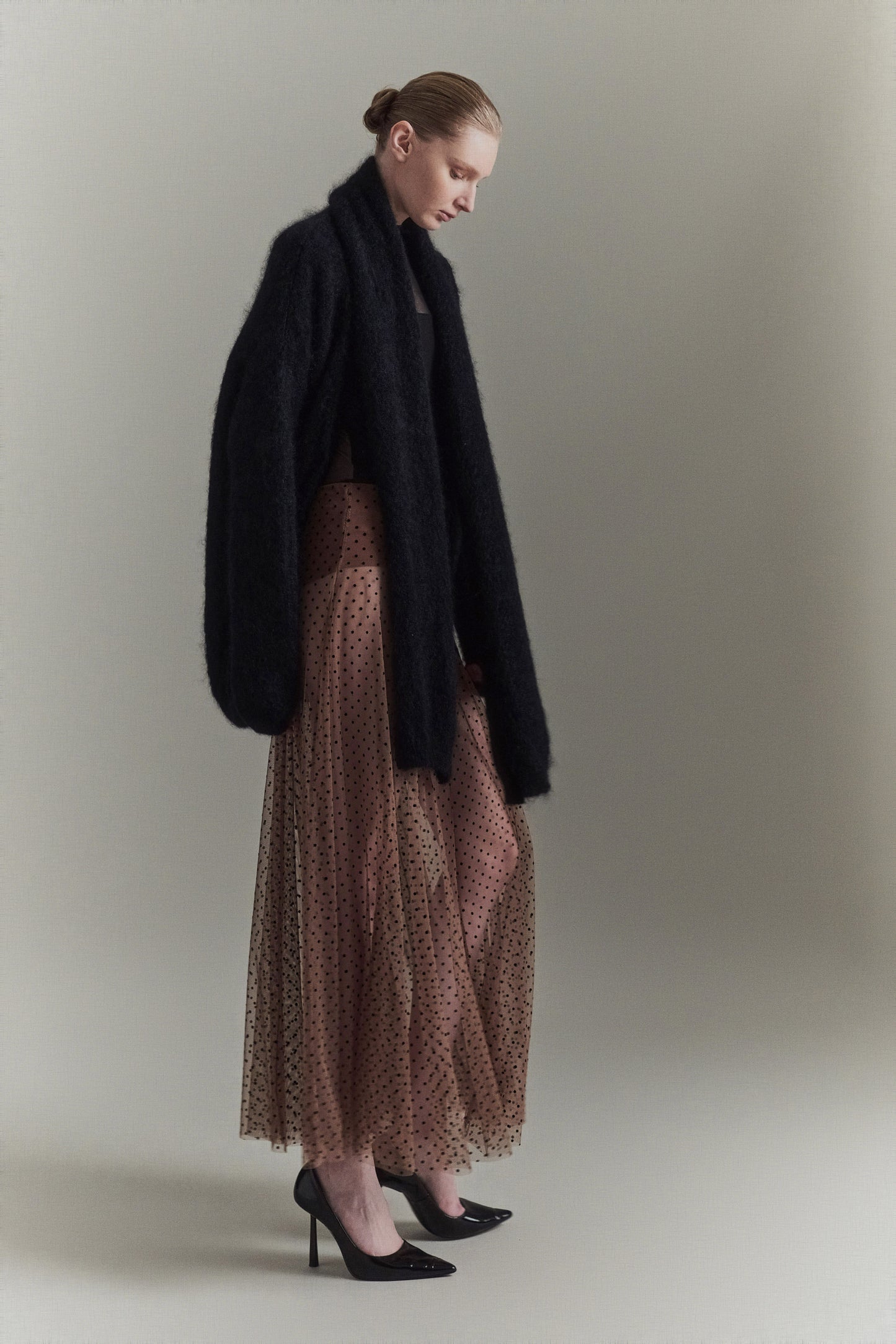 FALDA CARRIE DOTS CAMEL