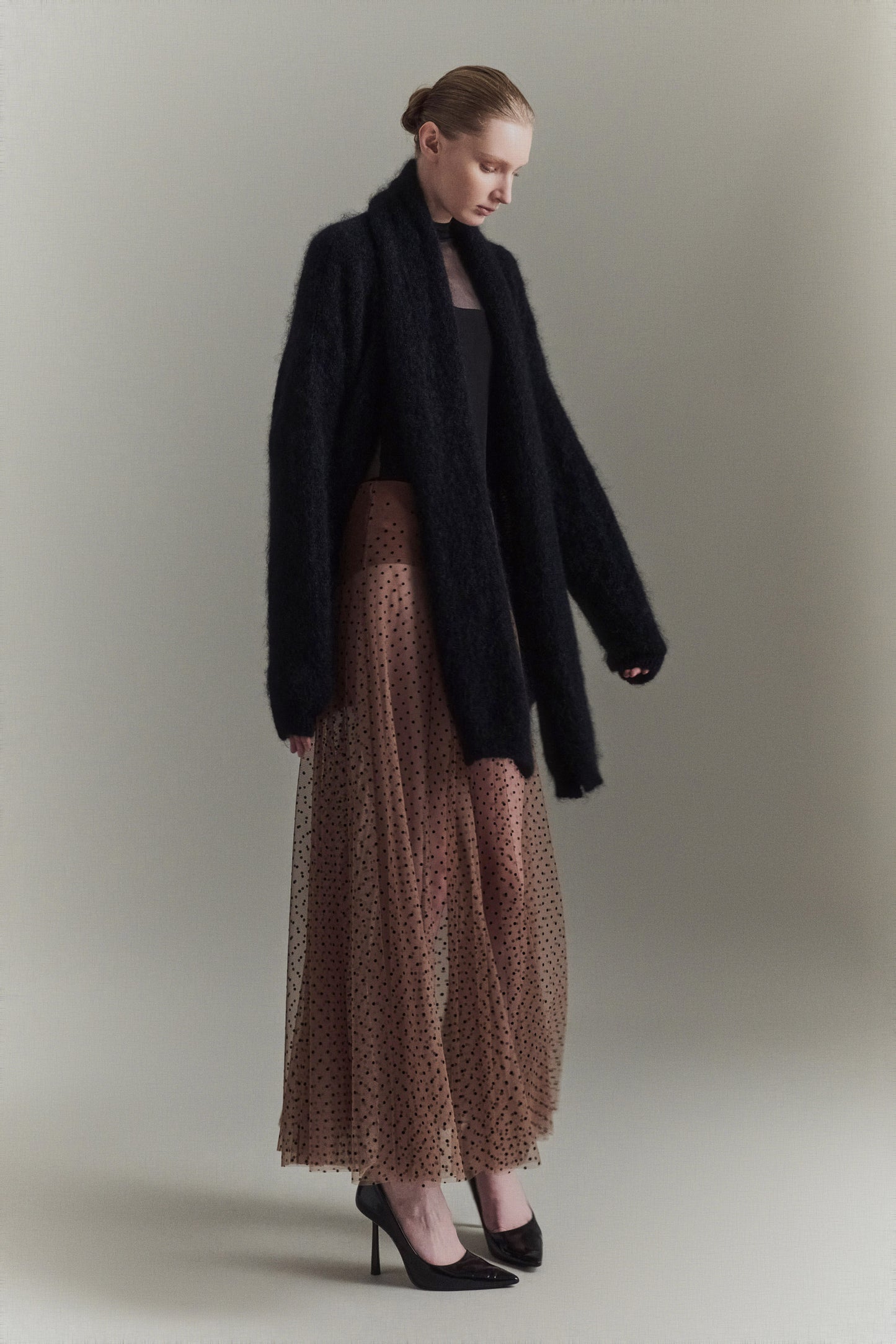 FALDA CARRIE DOTS CAMEL