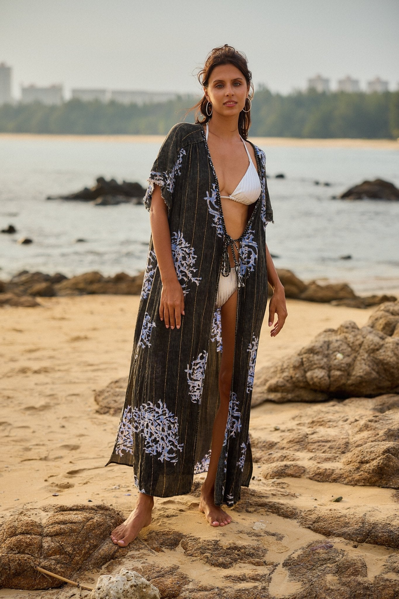 KIMONO LONG BLUE REEF - Sister Birkin