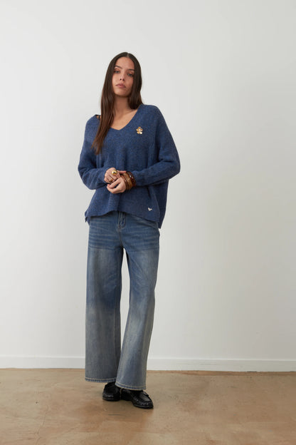 JERSEY LAM BLUE DENIM