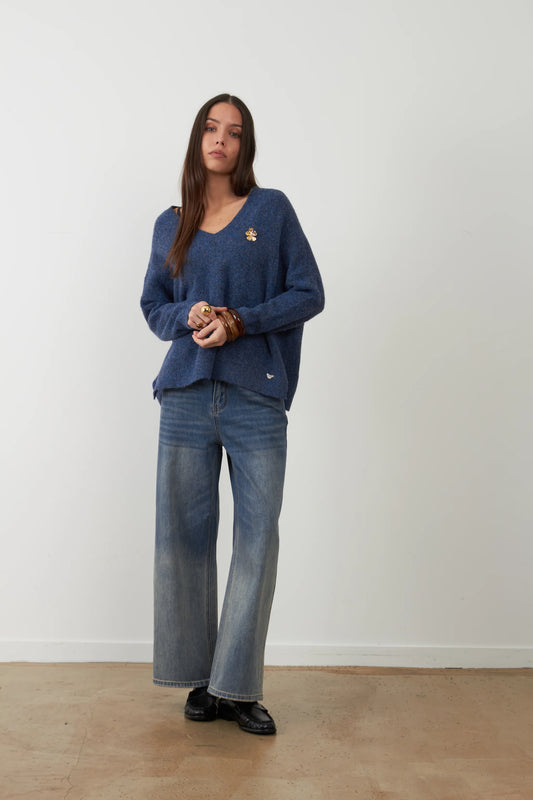 JERSEY LAM BLUE DENIM