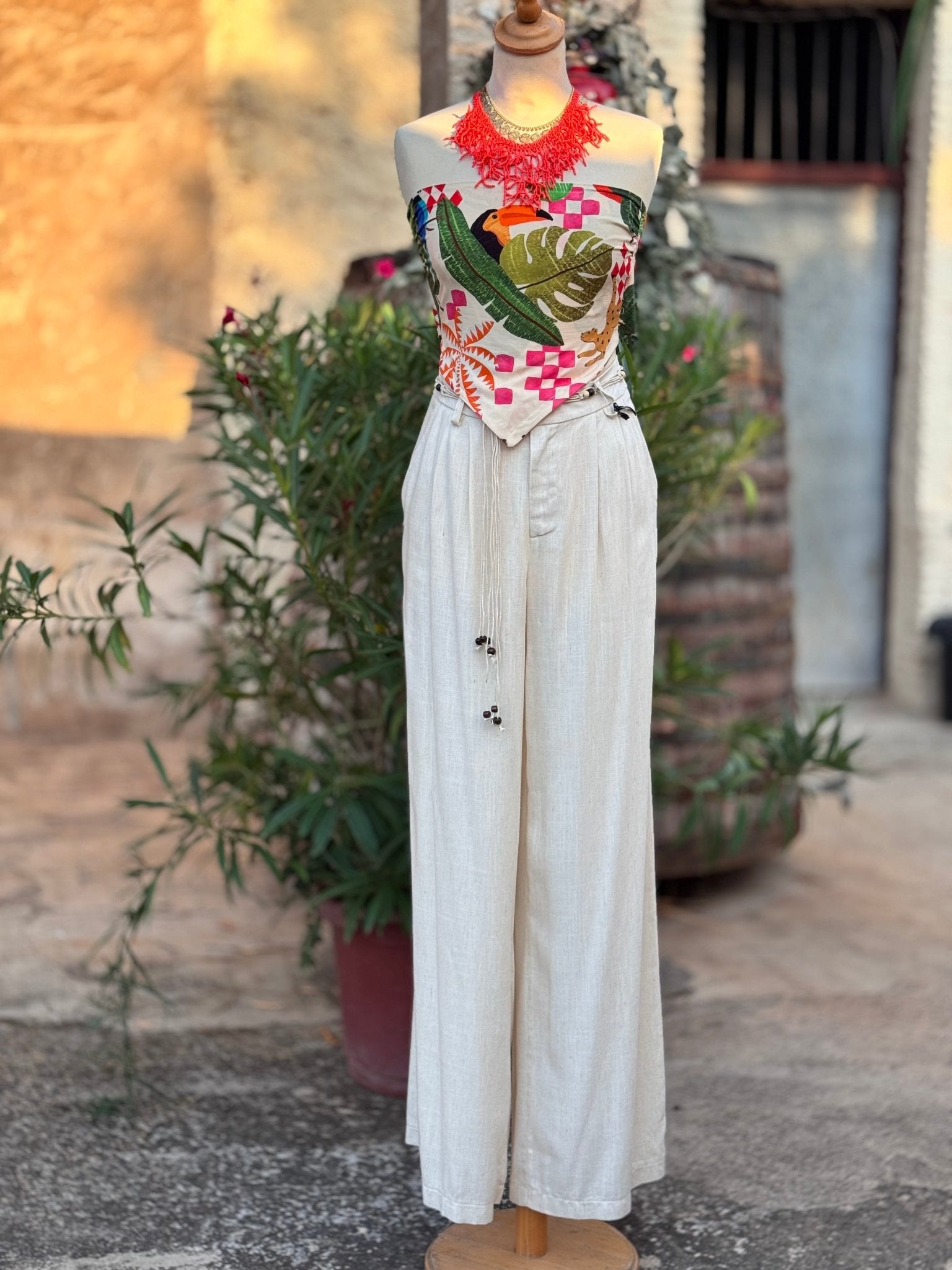 PANTALÓN BESSETTE ECRU - Sister Birkin