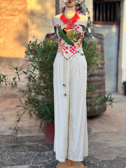 PANTALÓN BESSETTE ECRU - Sister Birkin