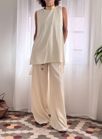 PANTALÓN BESSETTE ECRU - Sister Birkin