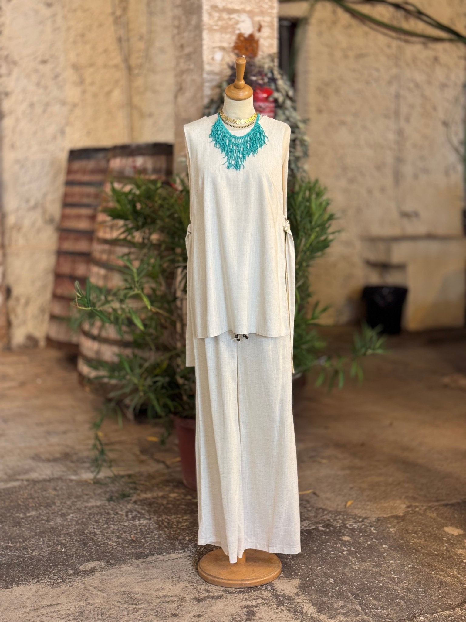 PANTALÓN BESSETTE ECRU - Sister Birkin