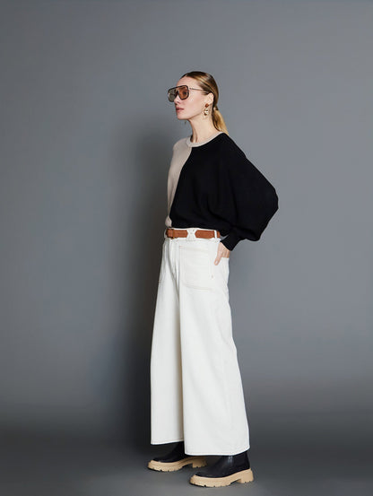 PANTALÓN DENIM JORDAN IVORY - Sister Birkin