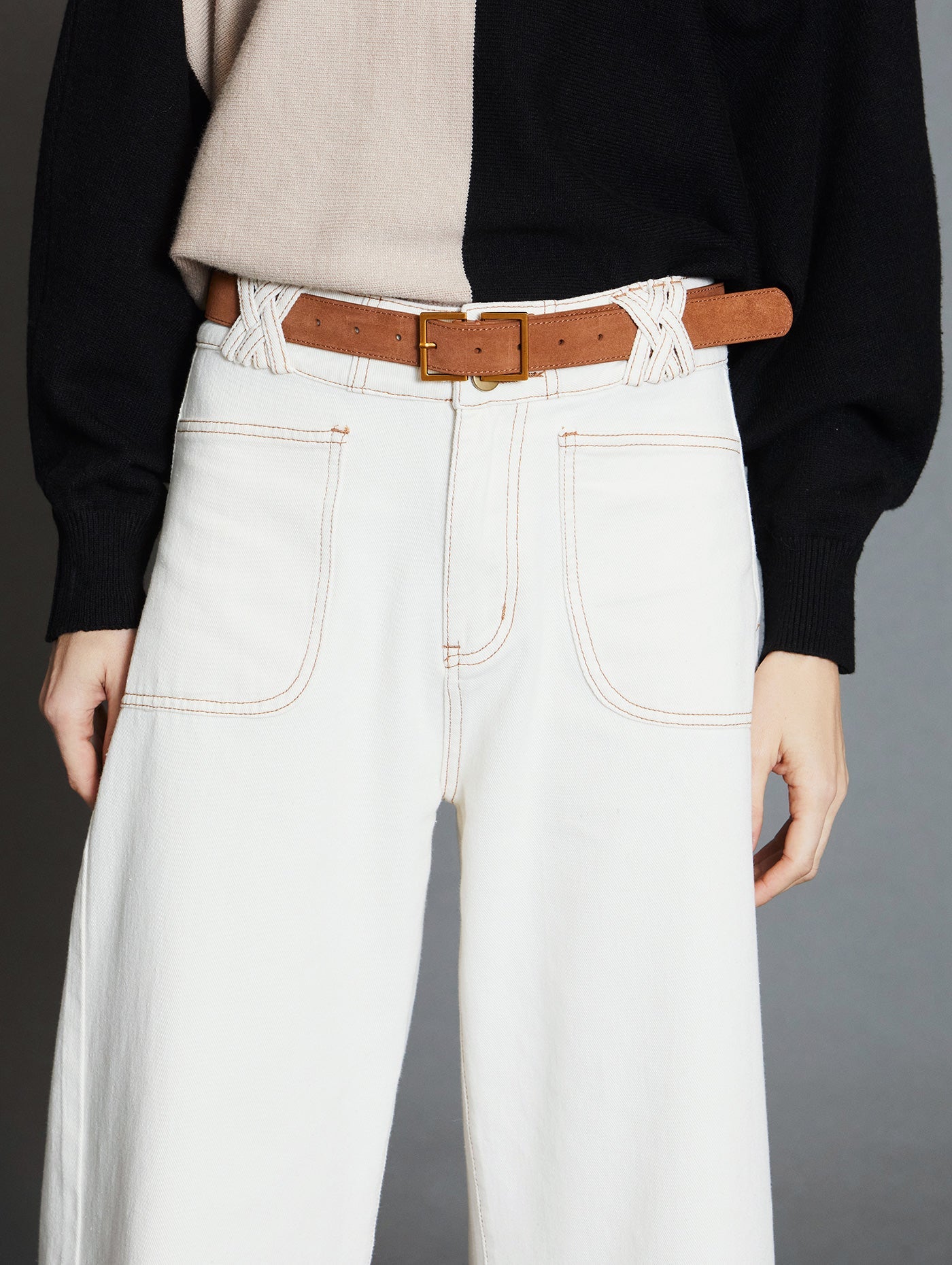 PANTALÓN DENIM JORDAN IVORY - Sister Birkin