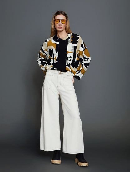 PANTALÓN DENIM JORDAN IVORY - Sister Birkin