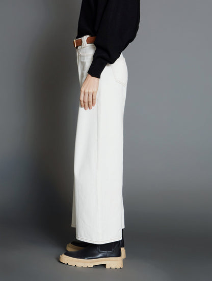 PANTALÓN DENIM JORDAN IVORY - Sister Birkin