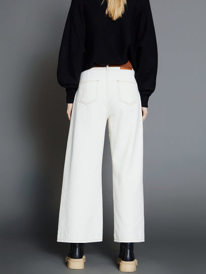 PANTALÓN DENIM JORDAN IVORY - Sister Birkin
