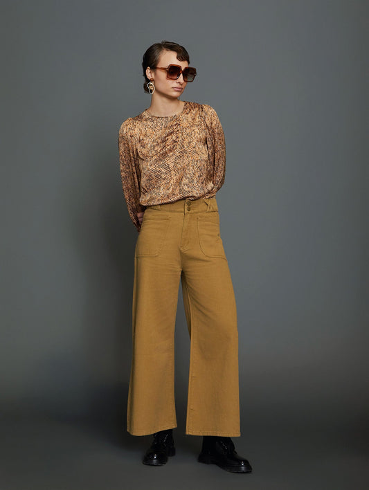 PANTALÓN DENIM JORDAN KAKI - Sister Birkin