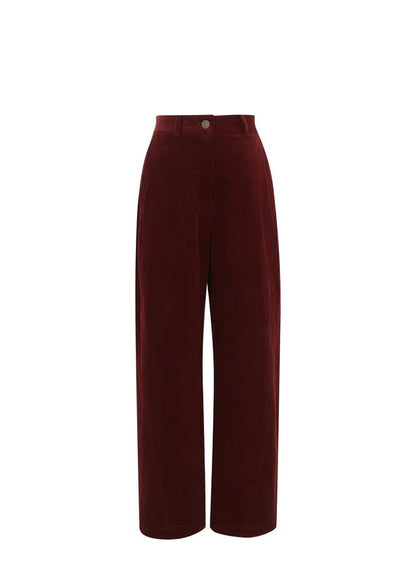 PANTALÓN ELYSA VELOURS BOURDEAUX - Sister Birkin
