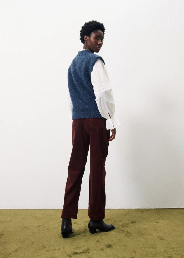 PANTALÓN ELYSA VELOURS BOURDEAUX - Sister Birkin