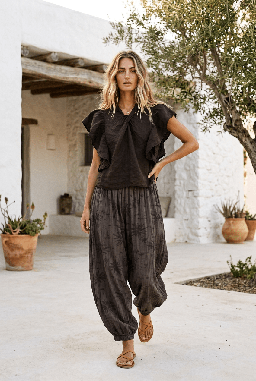 PANTALÓN HAREM PALMIER - Sister Birkin