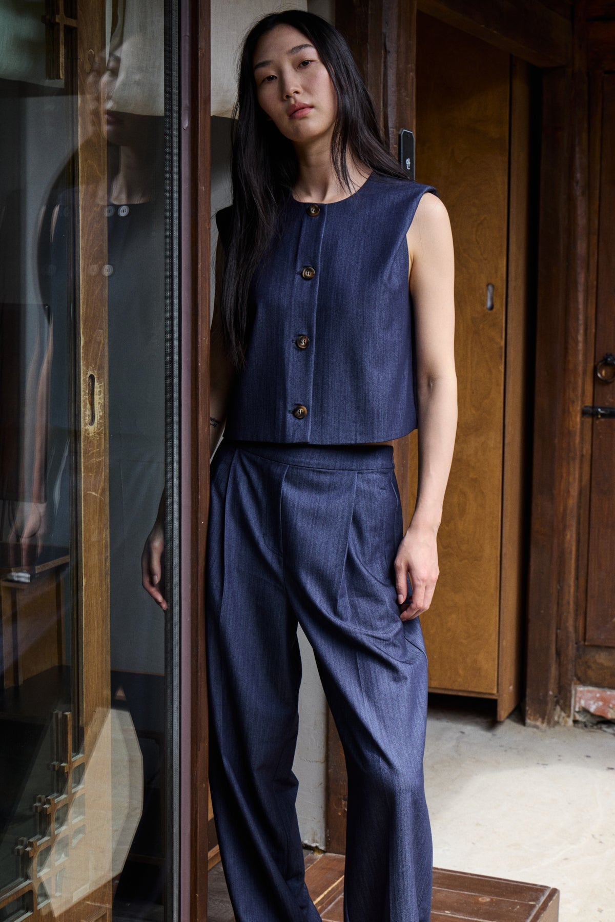 PANTALÓN JULIANNE DARK BLUE - Sister Birkin