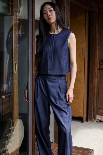 PANTALÓN JULIANNE DARK BLUE - Sister Birkin